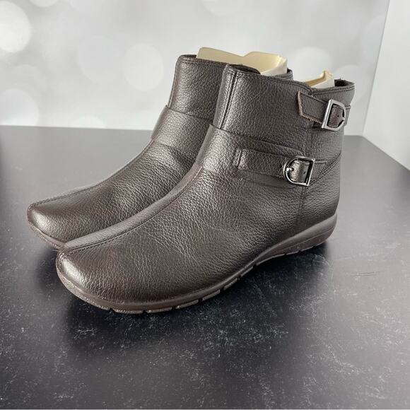 EASY SPIRIT Women’s Aurelia Booties Dark Brown Sz 5.5 - Picture 2 of 7